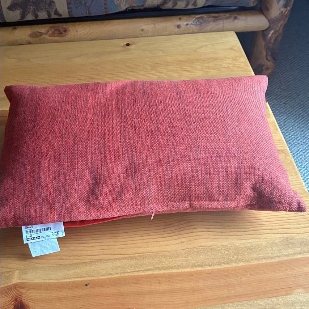 IKEA Red Accent Pillow covers 16x26